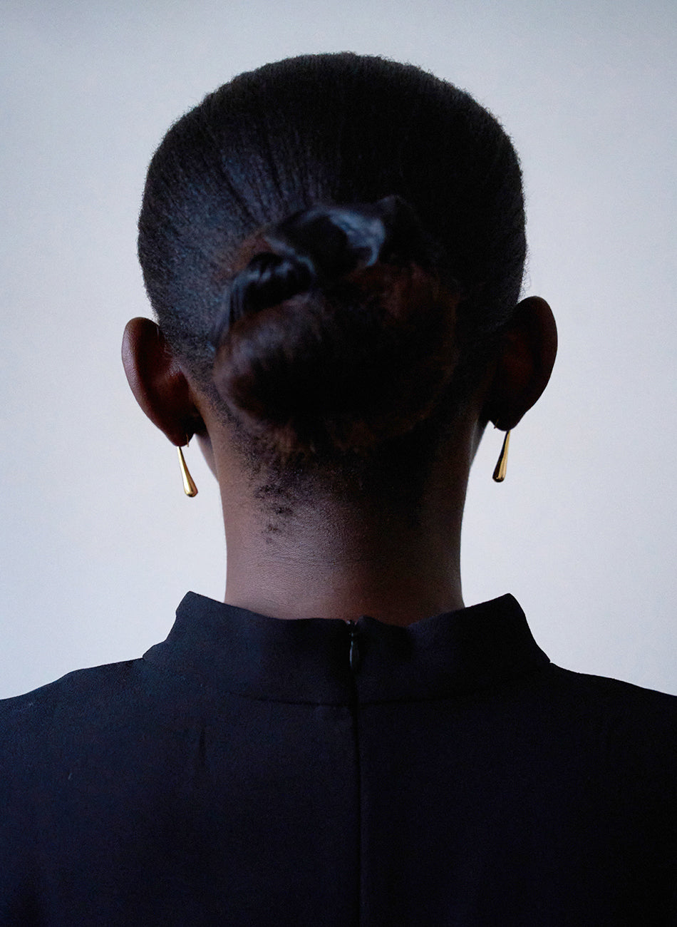 Liquid 02 - Gold Vermeil Earring