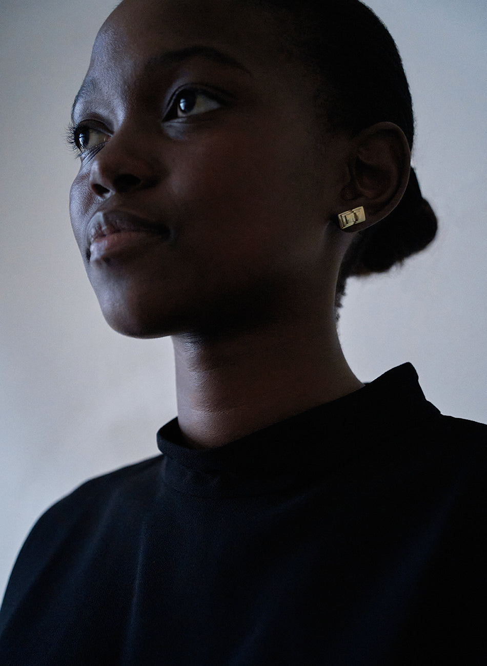 Tower 03 - Gold Vermeil Earring