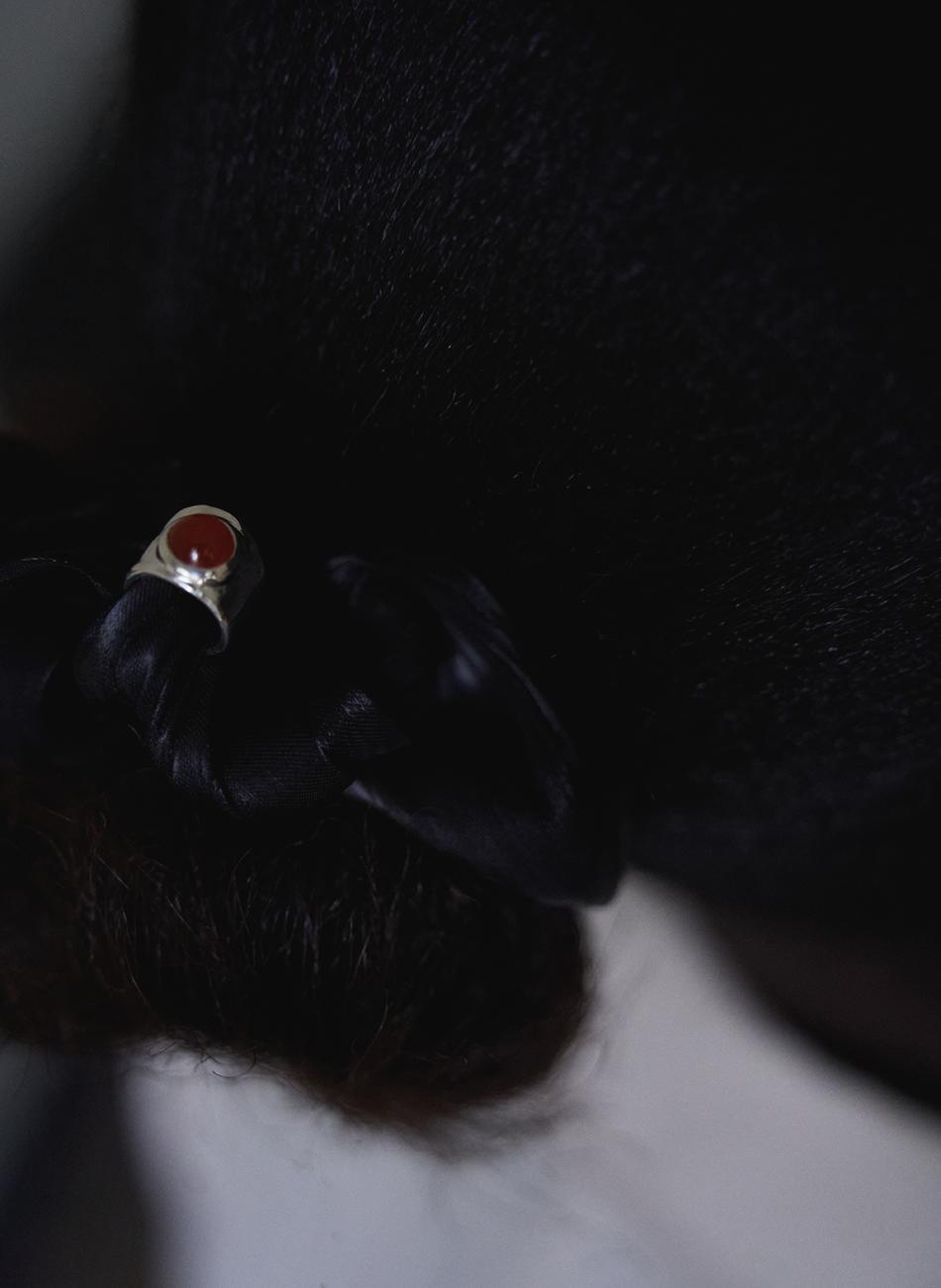 GEM 01 - Red Agate Ear Cuff