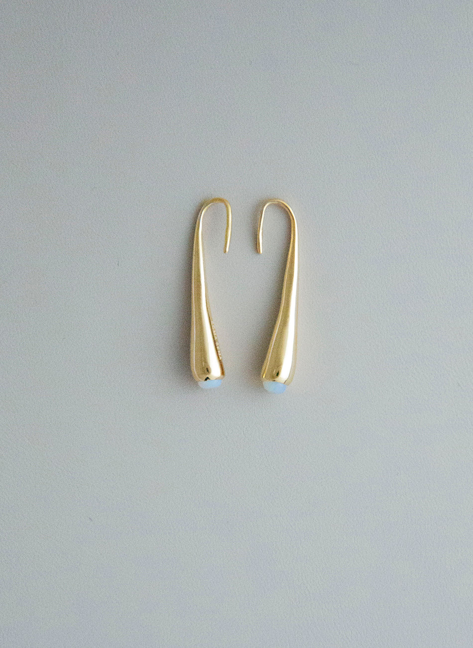 Liquid 03 - Gemstone Gold Vermeil Earring