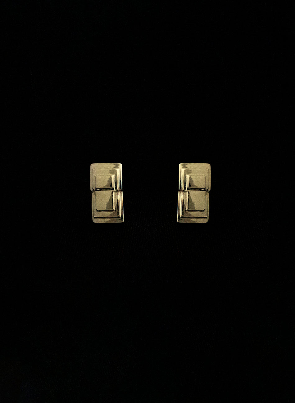 Tower 03 - Gold Vermeil Earring