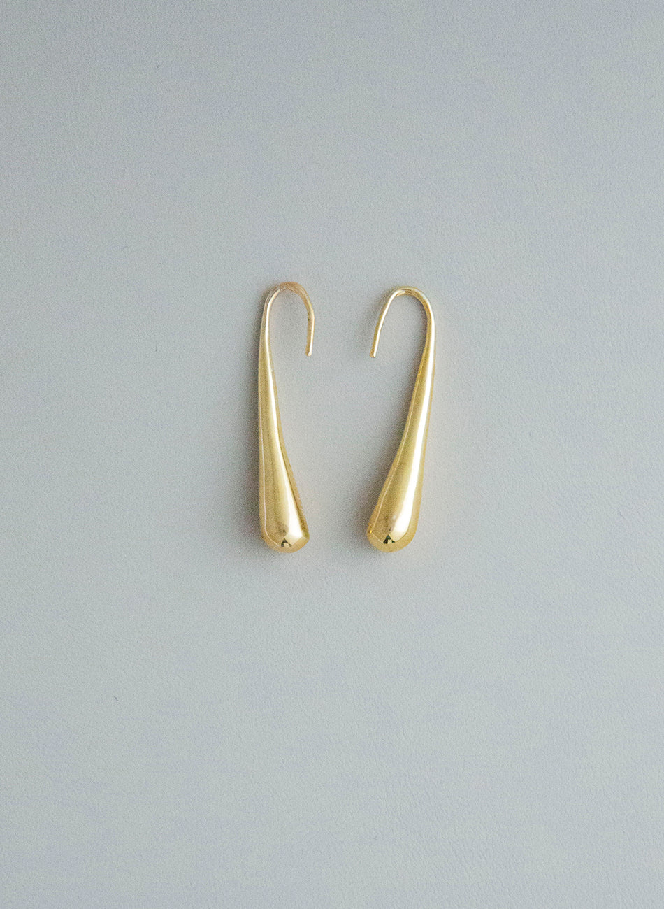 Liquid 02 - Gold Vermeil Earring