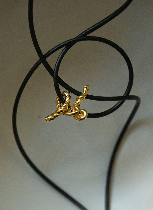 TWINE Alphabet – Bolo Leather Necklace