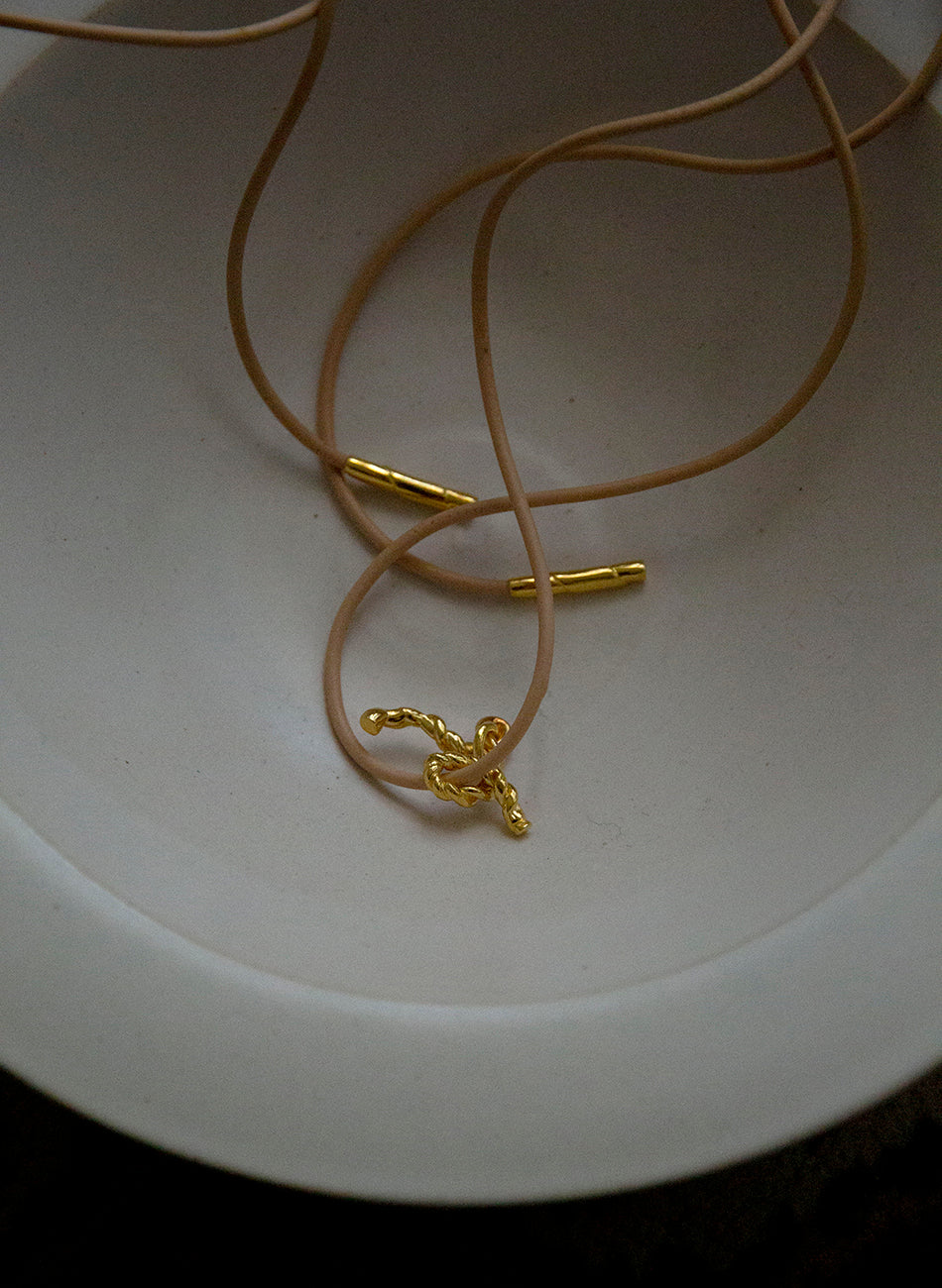 TWINE Alphabet – Bolo Leather Necklace
