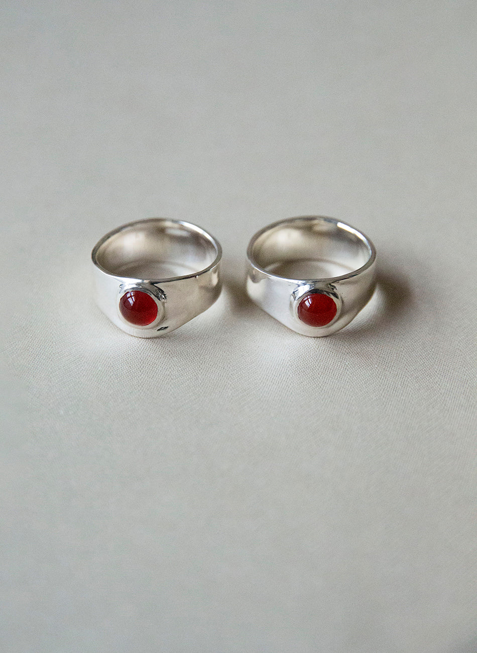GEM 01 – Red Agate Ring