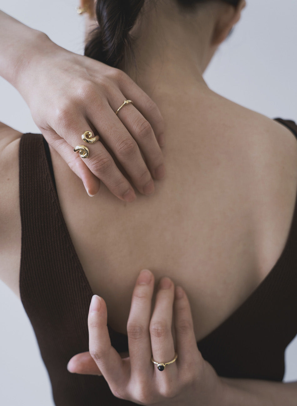 Spiral - Gold Vermeil Open Ring