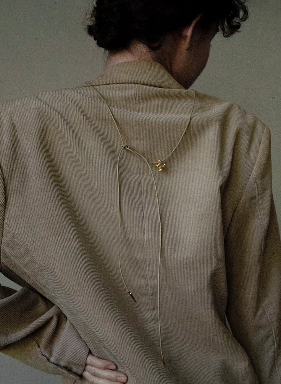 TWINE Alphabet – Bolo Leather Necklace