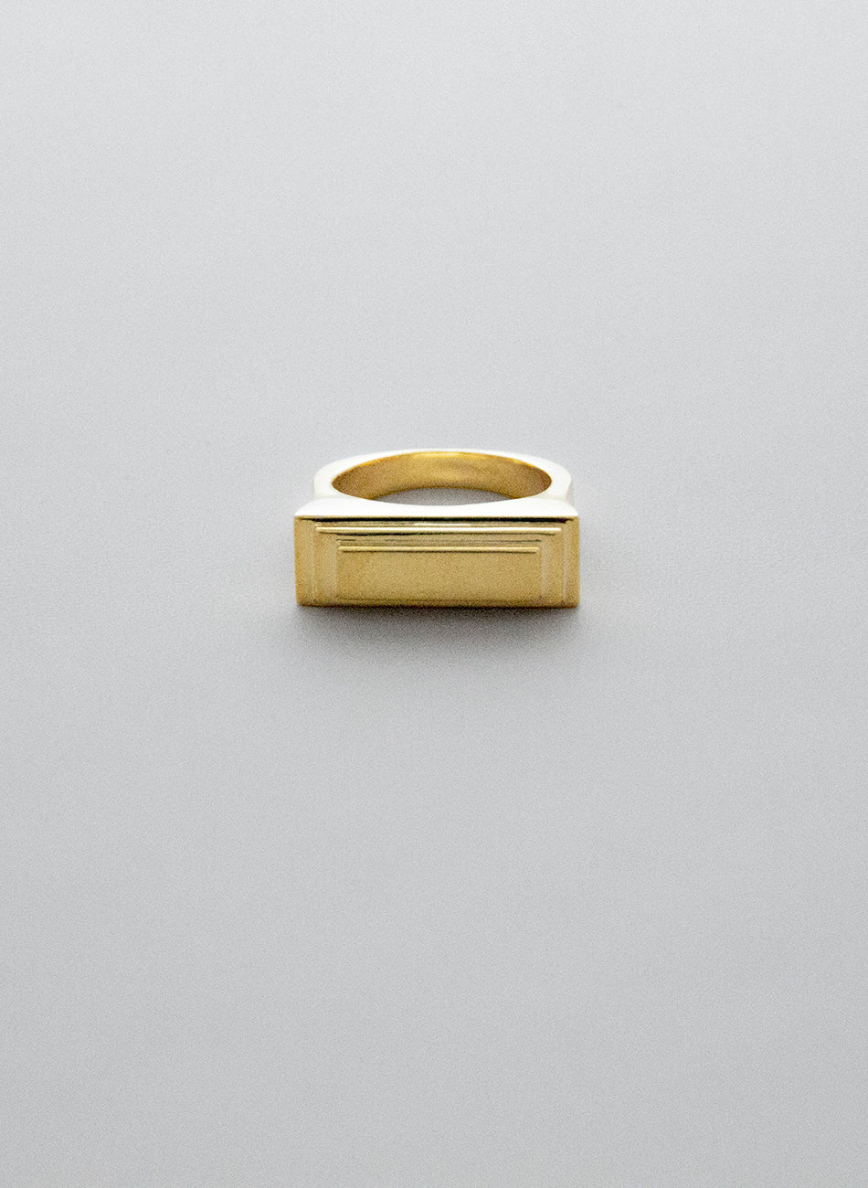 Tower 01 - Gold Vermeil Ring