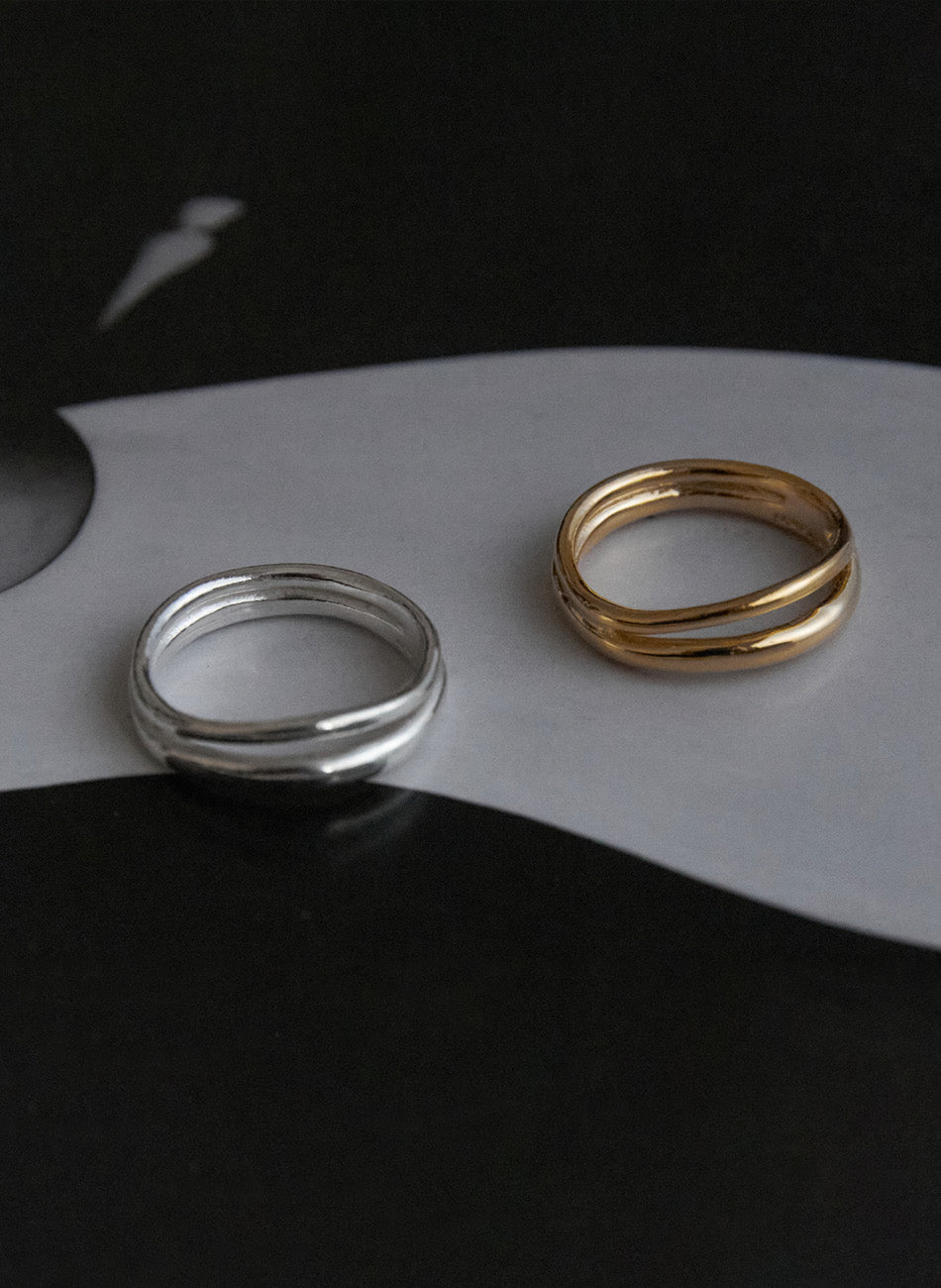 Basic - Double Line Ring